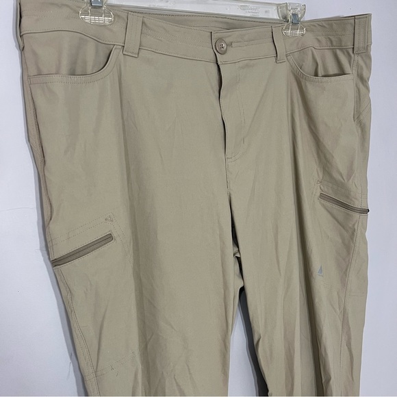 Eddie Bauer Tan Outdoor Pants First Ascent Hiking GORPcore Activewear Cargo - Picture 14 of 16